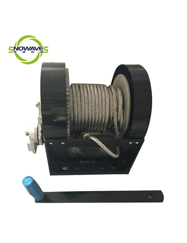 hand winch with brake